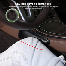 Load image into Gallery viewer, 2 PCS Car Non-slip Soft Floor Protector Carpet Floor Mat Knee Bolster, PU Leather, First Layer Cowhide