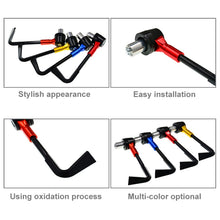 Load image into Gallery viewer, 2 PCS Universal 22mm Shockproof Protection Rod CNC Horn Shape Handbrake Motorcycle Modification Accessories