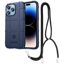 Load image into Gallery viewer, Lanyard Rugged Shield TPU Phone Case, For iPhone 14, For iPhone 14 Plus, For iPhone 14 Pro, For iPhone 14 Pro Max