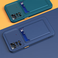 Load image into Gallery viewer, Skin Feel Card Contrast Color Button TPU Phone Case, For Xiaomi Redmi Note 11 6.43 inch / Poco M4 Pro 4G