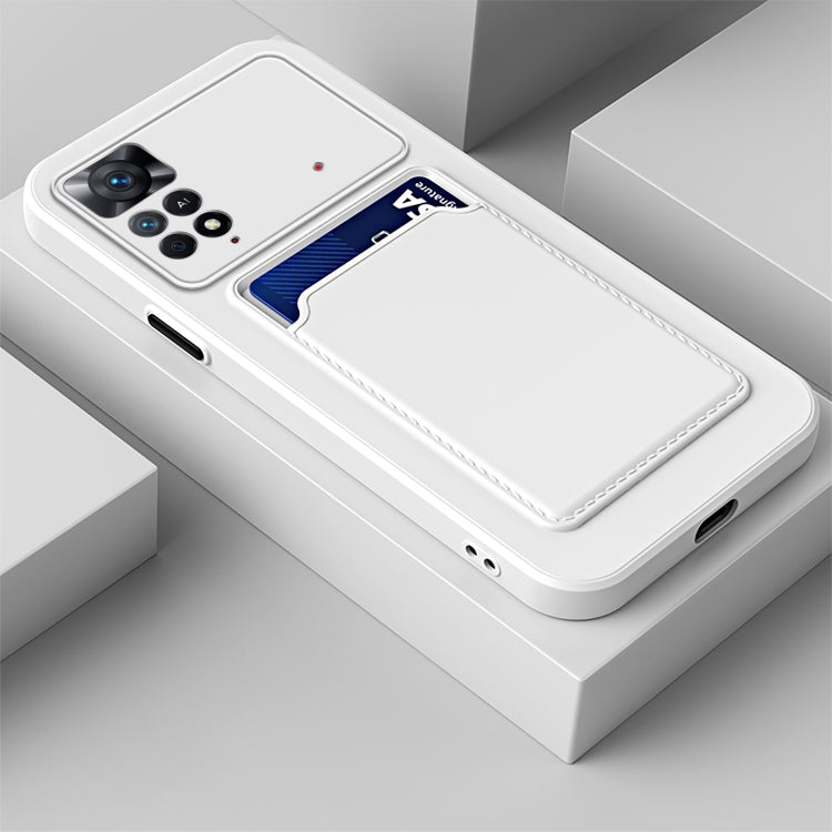 Skin Feel Card Contrast Color Button TPU Phone Case, For Xiaomi Redmi Note 11 6.43 inch / Poco M4 Pro 4G