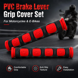 2 PCS Motorcycle Modification Accessories PVC Horn ShapeHand Grip Cover Handlebar Set