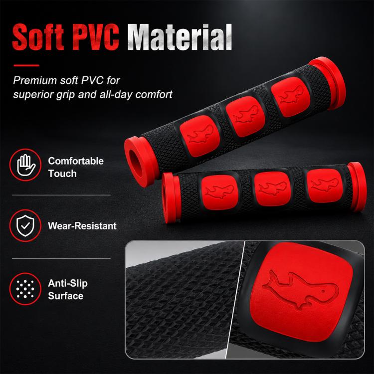 2 PCS Motorcycle Modification Accessories PVC Horn ShapeHand Grip Cover Handlebar Set