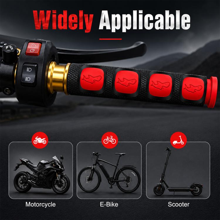 2 PCS Motorcycle Modification Accessories PVC Horn ShapeHand Grip Cover Handlebar Set