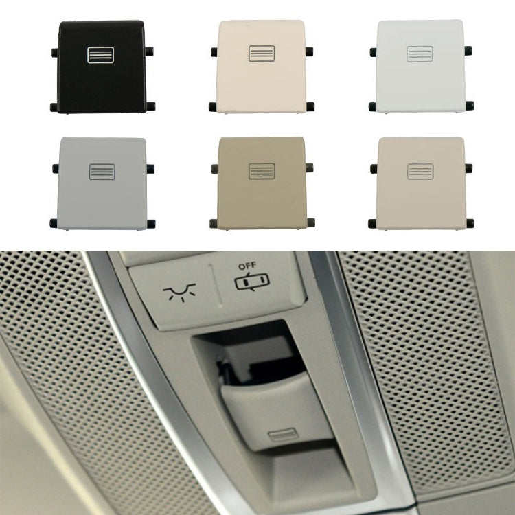 Car Dome Light Button Sunroof Window Switch Button for Mercedes-Benz W166 / W292 2012-, Left Driving, Flat, Convex