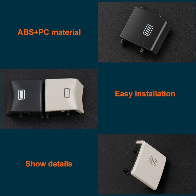 Car Dome Light Button Sunroof Window Switch Button for Mercedes-Benz W166 / W292 2012-, Left Driving, Flat, Convex