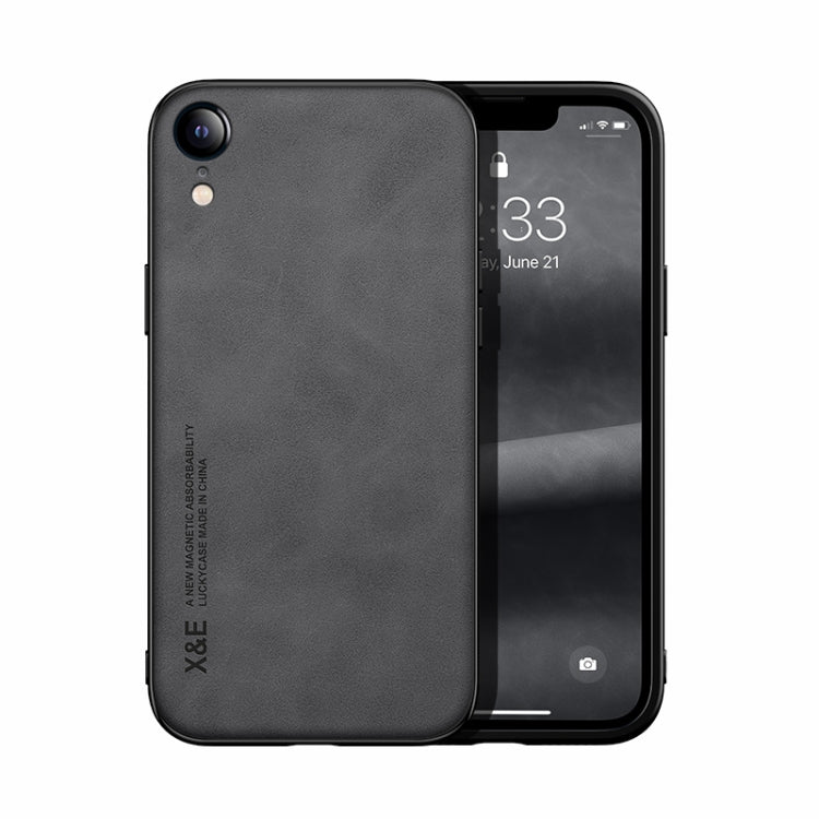 Skin Feel Magnetic Leather Back Phone Case, For iPhone XR, For iPhone XS Max, For iPhone SE 2022 / SE 2020 / 7 / 8