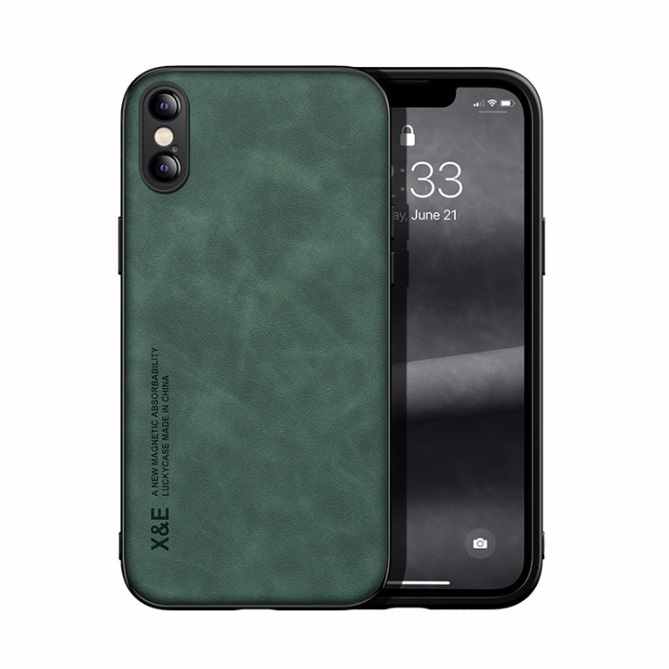 Skin Feel Magnetic Leather Back Phone Case, For iPhone XR, For iPhone XS Max, For iPhone SE 2022 / SE 2020 / 7 / 8