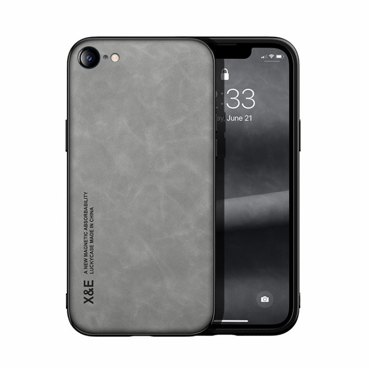 Skin Feel Magnetic Leather Back Phone Case, For iPhone XR, For iPhone XS Max, For iPhone SE 2022 / SE 2020 / 7 / 8