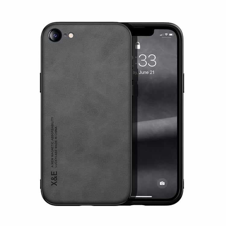 Skin Feel Magnetic Leather Back Phone Case, For iPhone XR, For iPhone XS Max, For iPhone SE 2022 / SE 2020 / 7 / 8