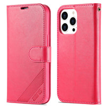 Load image into Gallery viewer, AZNS Sheepskin Texture Horizontal Flip Leather Case, For iPhone 14, For iPhone 14 Plus, For iPhone 14 Pro, For iPhone 14 Pro Max