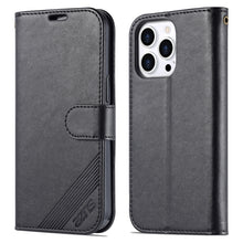 Load image into Gallery viewer, AZNS Sheepskin Texture Horizontal Flip Leather Case, For iPhone 14, For iPhone 14 Plus, For iPhone 14 Pro, For iPhone 14 Pro Max
