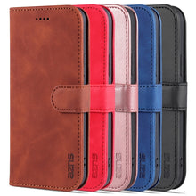 Load image into Gallery viewer, AZNS Skin Feel Calf Texture Horizontal Flip Leather Case, For iPhone 14, For iPhone 14 Plus, For iPhone 14 Pro, For iPhone 14 Pro Max