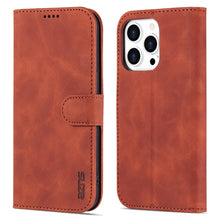 Load image into Gallery viewer, AZNS Skin Feel Calf Texture Horizontal Flip Leather Case, For iPhone 14, For iPhone 14 Plus, For iPhone 14 Pro, For iPhone 14 Pro Max