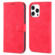 Load image into Gallery viewer, AZNS Skin Feel Calf Texture Horizontal Flip Leather Case, For iPhone 14, For iPhone 14 Plus, For iPhone 14 Pro, For iPhone 14 Pro Max