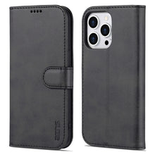 Load image into Gallery viewer, AZNS Skin Feel Calf Texture Horizontal Flip Leather Case, For iPhone 14, For iPhone 14 Plus, For iPhone 14 Pro, For iPhone 14 Pro Max