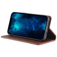 Load image into Gallery viewer, AZNS Magnetic Calf Texture Flip Leather Phone Case, For iPhone 14, For iPhone 14 Plus, For iPhone 14 Pro, For iPhone 14 Pro Max