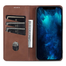 Load image into Gallery viewer, AZNS Magnetic Calf Texture Flip Leather Phone Case, For iPhone 14, For iPhone 14 Plus, For iPhone 14 Pro, For iPhone 14 Pro Max