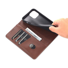 Load image into Gallery viewer, AZNS Magnetic Calf Texture Flip Leather Phone Case, For iPhone 14, For iPhone 14 Plus, For iPhone 14 Pro, For iPhone 14 Pro Max