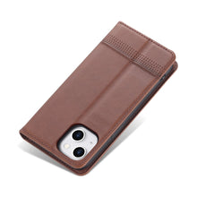 Load image into Gallery viewer, AZNS Magnetic Calf Texture Flip Leather Phone Case, For iPhone 14, For iPhone 14 Plus, For iPhone 14 Pro, For iPhone 14 Pro Max