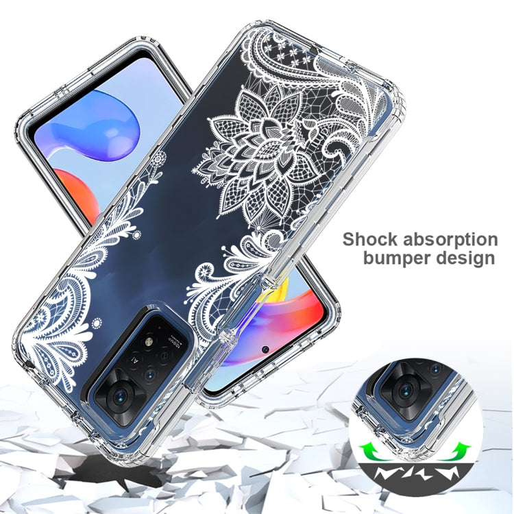 PC+TPU Transparent Painted Phone Case, For Xiaomi Redmi Note 11 Pro