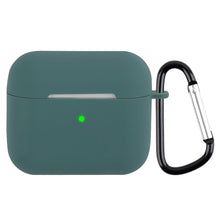 Load image into Gallery viewer, Wireless Earphone Silicone Protective Case with Carabiner, with Carabiner Matcha Green, with Carabiner Wine Red, with Carabiner Yellow, with Carabiner Dark Green, with Carabiner Mustard Green, with Carabiner Sky Blue, with Carabiner Mint Green         ...