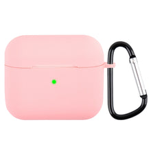 Load image into Gallery viewer, Wireless Earphone Silicone Protective Case with Carabiner, with Carabiner Matcha Green, with Carabiner Wine Red, with Carabiner Yellow, with Carabiner Dark Green, with Carabiner Mustard Green, with Carabiner Sky Blue, with Carabiner Mint Green         ...