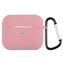 Load image into Gallery viewer, Wireless Earphone Silicone Protective Case with Carabiner, with Carabiner Matcha Green, with Carabiner Wine Red, with Carabiner Yellow, with Carabiner Dark Green, with Carabiner Mustard Green, with Carabiner Sky Blue, with Carabiner Mint Green         ...