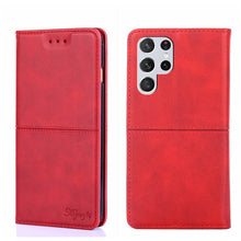 Load image into Gallery viewer, Cow Texture Magnetic Horizontal Flip Leather Phone Case, For Samsung Galaxy M52 5G, For Samsung Galaxy S21, For Samsung Galaxy S21 Ultra, For Samsung Galaxy S21 FE, For Samsung Galaxy S22, For Samsung Galaxy S22+, For Samsung Galaxy S22 Ultra          ...
