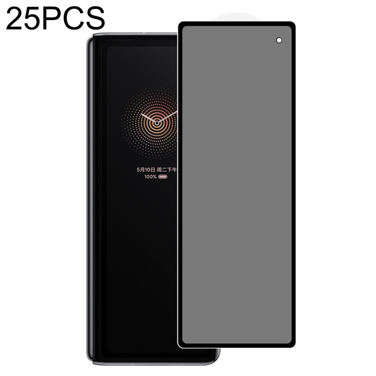 25 PCS Full Cover Anti-peeping Tempered Glass Film, For Samsung W21 5G(25 PCS), For Huawei Mate X2(25 PCS), For Samsung W22 5G(25 PCS), For Samsung Galaxy Z Fold2 5G(25 PCS), For Samsung Galaxy Z Fold3 5G(25 PCS), For Xiaomi Mi Mix Fold(25 PCS)