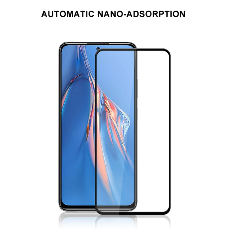 mocolo 9H Full Glue Silk Print Tempered Glass Film, For Xiaomi Redmi Note 11E Pro, For Xiaomi Redmi 10A, For Xiaomi Redmi 10C, For Xiaomi Redmi K50, For Samsung Galaxy M33, For Samsung Galaxy M53