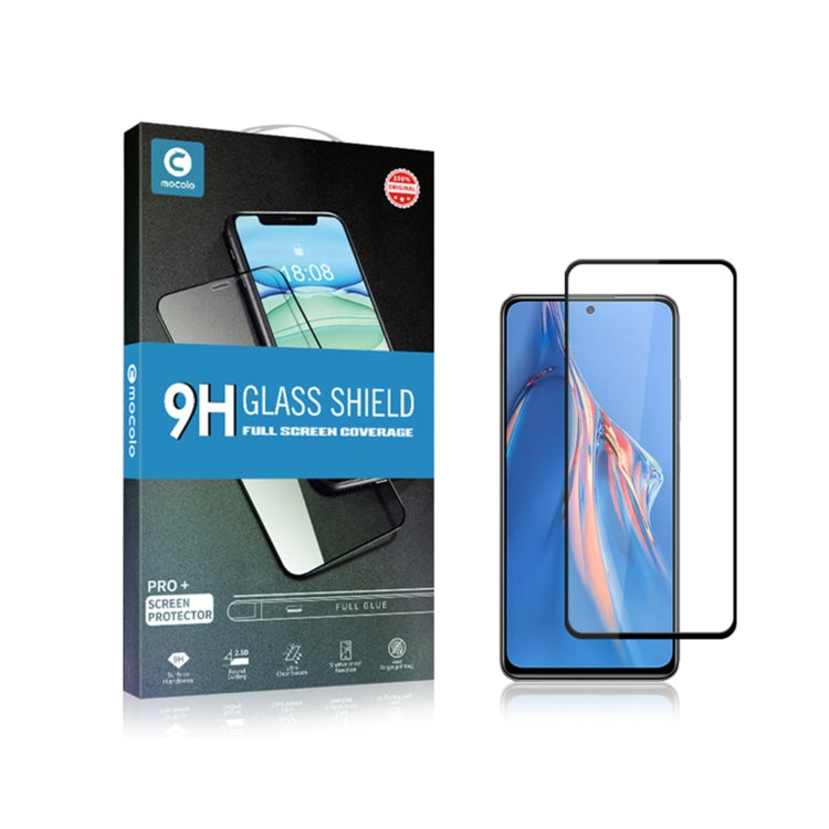 mocolo 9H Full Glue Silk Print Tempered Glass Film, For Xiaomi Redmi Note 11E Pro, For Xiaomi Redmi 10A, For Xiaomi Redmi 10C, For Xiaomi Redmi K50, For Samsung Galaxy M33, For Samsung Galaxy M53