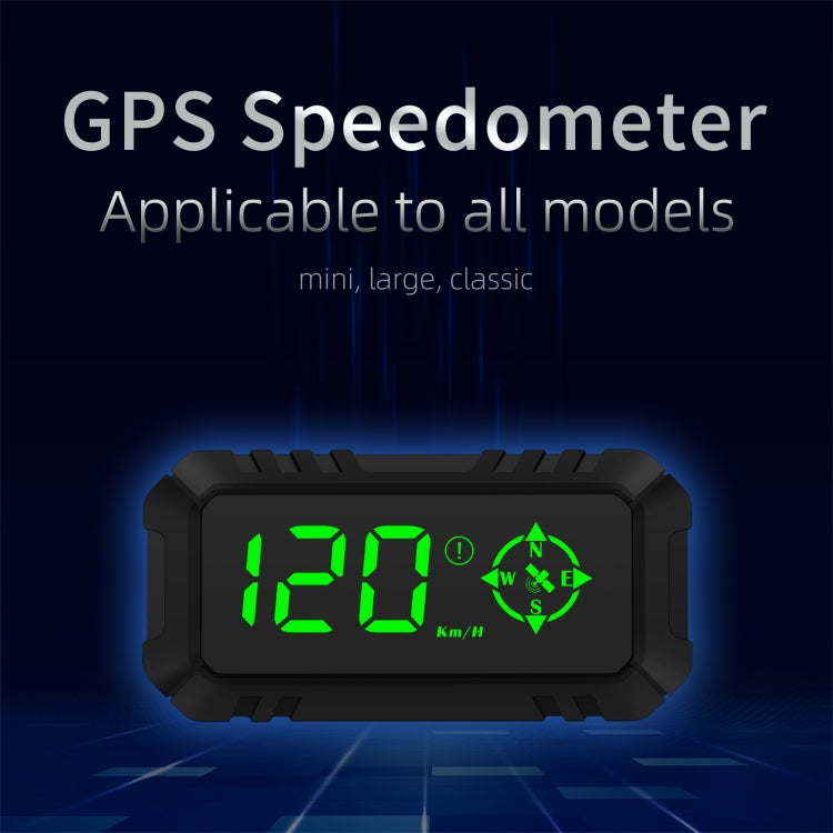 G7 GPS HUD Display Speedometer Digital Car Head-Up Display Over-speed Alarm, G7