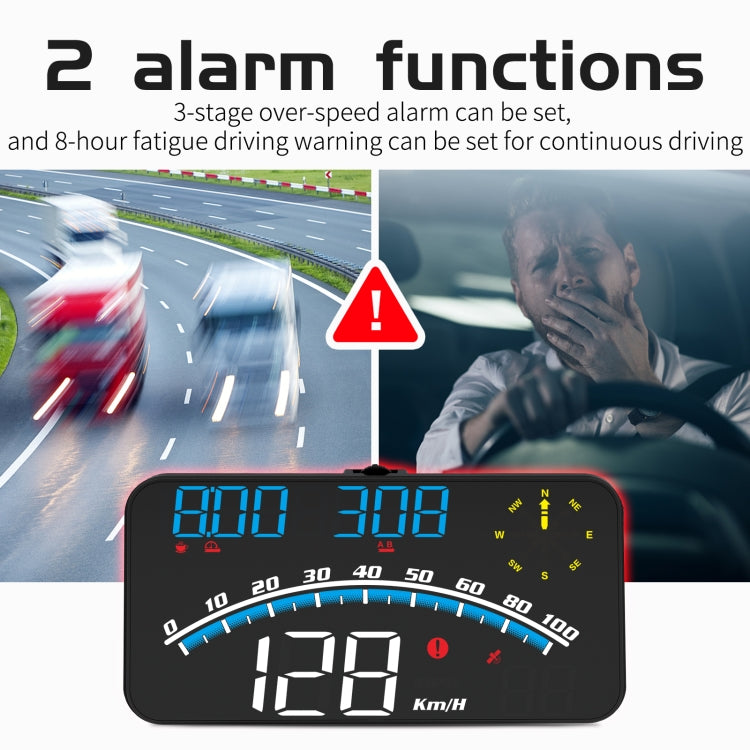 G10 5.5 inch Car HUD GPS Head Up Display Speedometer Odometer LED Windscreen Projector, G10