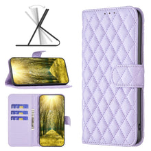 Load image into Gallery viewer, Diamond Lattice Wallet Leather Flip Phone Case, For Xiaomi Redmi 9A, For Xiaomi Redmi 9C / 10A / Poco C31, For Xiaomi Redmi 9, For Xiaomi Redmi 10 5G / Note 11E, For Xiaomi Redmi 10/10 2022/Note 11 4G, For Xiaomi Redmi 10C, For Xiaomi Redmi Note 9 Pro ...