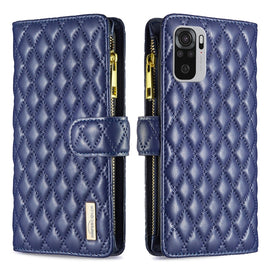 Diamond Lattice Zipper Wallet Leather Flip Phone Case, For Xiaomi Redmi Note 10 4G / 10S, For Xiaomi Redmi Note 10 Pro/10 Pro Max, For Xiaomi Redmi Note 11 / 11S Global, For Xiaomi Redmi Note 11 Pro/11 Pro 5G Global                                     ...