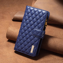Load image into Gallery viewer, Diamond Lattice Zipper Wallet Leather Flip Phone Case, For Xiaomi Redmi Note 10 4G / 10S, For Xiaomi Redmi Note 10 Pro/10 Pro Max, For Xiaomi Redmi Note 11 / 11S Global, For Xiaomi Redmi Note 11 Pro/11 Pro 5G Global                                     ...