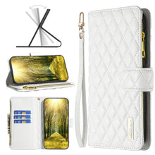 Load image into Gallery viewer, Diamond Lattice Zipper Wallet Leather Flip Phone Case, For Xiaomi Redmi Note 10 4G / 10S, For Xiaomi Redmi Note 10 Pro/10 Pro Max, For Xiaomi Redmi Note 11 / 11S Global, For Xiaomi Redmi Note 11 Pro/11 Pro 5G Global                                     ...