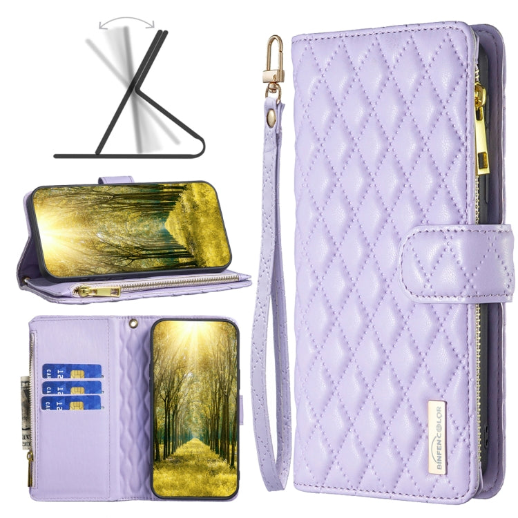 Diamond Lattice Zipper Wallet Leather Flip Phone Case, For Xiaomi Redmi Note 10 4G / 10S, For Xiaomi Redmi Note 10 Pro/10 Pro Max, For Xiaomi Redmi Note 11 / 11S Global, For Xiaomi Redmi Note 11 Pro/11 Pro 5G Global                                     ...