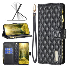 Load image into Gallery viewer, Diamond Lattice Zipper Wallet Leather Flip Phone Case, For Xiaomi Redmi Note 10 4G / 10S, For Xiaomi Redmi Note 10 Pro/10 Pro Max, For Xiaomi Redmi Note 11 / 11S Global, For Xiaomi Redmi Note 11 Pro/11 Pro 5G Global                                     ...