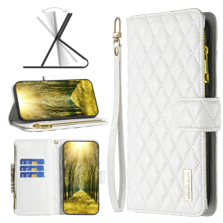 Diamond Lattice Zipper Wallet Leather Flip Phone Case, For Xiaomi Redmi Note 10 4G / 10S, For Xiaomi Redmi Note 10 Pro/10 Pro Max, For Xiaomi Redmi Note 11 / 11S Global, For Xiaomi Redmi Note 11 Pro/11 Pro 5G Global                                     ...