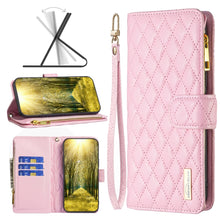 Load image into Gallery viewer, Diamond Lattice Zipper Wallet Leather Flip Phone Case, For Xiaomi Redmi Note 10 4G / 10S, For Xiaomi Redmi Note 10 Pro/10 Pro Max, For Xiaomi Redmi Note 11 / 11S Global, For Xiaomi Redmi Note 11 Pro/11 Pro 5G Global                                     ...