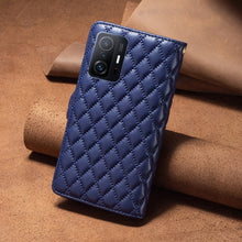 Load image into Gallery viewer, Diamond Lattice Zipper Wallet Leather Flip Phone Case, For Xiaomi 11T / 11T Pro, For Xiaomi 12 Lite, For Xiaomi Poco M3 Pro/Redmi Note 10 5G/10T 5G, For Xiaomi Poco X3 / X3 NFC, For Xiaomi Poco M3