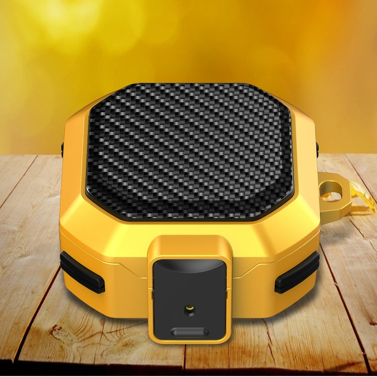 Carbon Fiber Texture Anti-fall Earphones Case with Switch