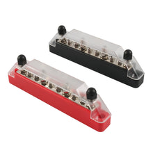 Load image into Gallery viewer, 1 Pair 10 Way Power Distribution Block Terminal Studs with 4 Fixing Screws, A7473