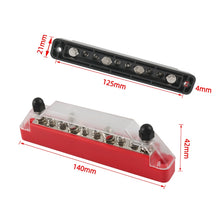 Load image into Gallery viewer, 1 Pair 10 Way Power Distribution Block Terminal Studs with 4 Fixing Screws, A7473