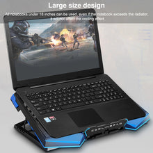 Load image into Gallery viewer, 5 Fan 2 USB Lifting Folding Laptop Cooling Stand