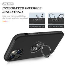 Load image into Gallery viewer, Magnetic Ring Kickstand Shockproof Phone Case, For iPhone 14, For iPhone 14 Plus, For iPhone 14 Pro, For iPhone 14 Pro Max
