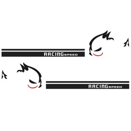 2 PCS/Set D-49 Evil Rabbit Pattern Car Modified Decorative Sticker, Evil Rabbit Pattern