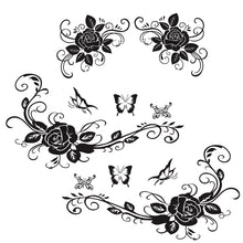 Load image into Gallery viewer, 2 PCS/Set D-72 Butterfly Love Flower Pattern Car Modified Decorative Sticker, D-72
